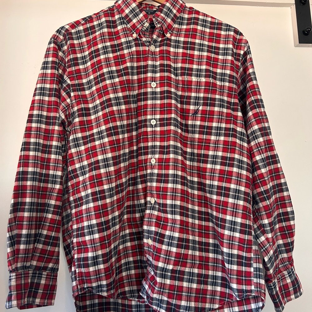 Nautica Plaid Button Down Shirt